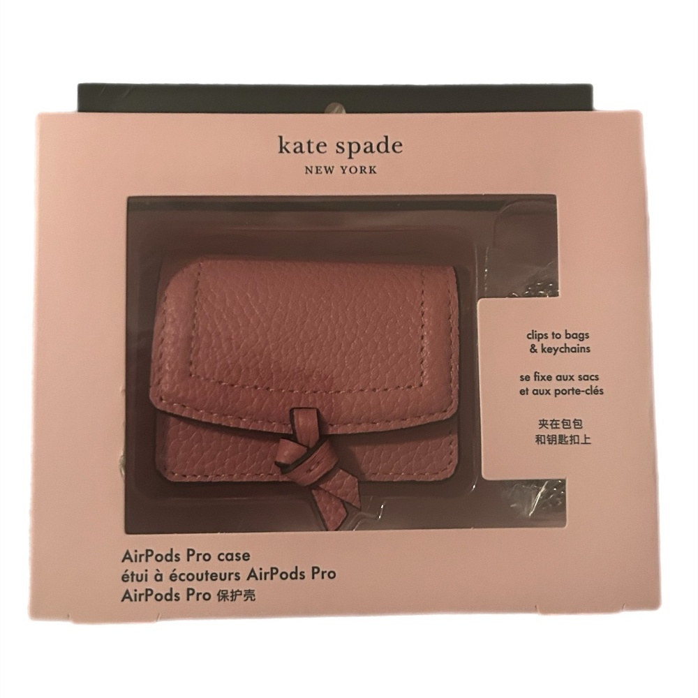 Kate Spade Leather AirPod Pro Knott NWT